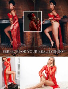 Sexy Lace See Through Robe